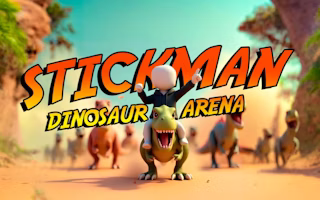 Stickman. Dinosaur arena